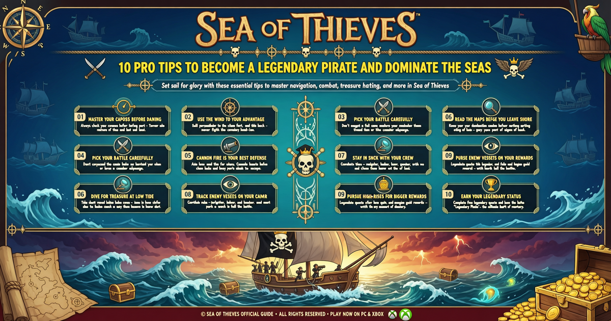 Sea of Thieves: 10 Pro Tips to Become a Legendary Pirate and Dominate the Seas